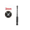 Hex Shank Ceramic Glass Drill Bit with Spiral Flute for Cement & Wood