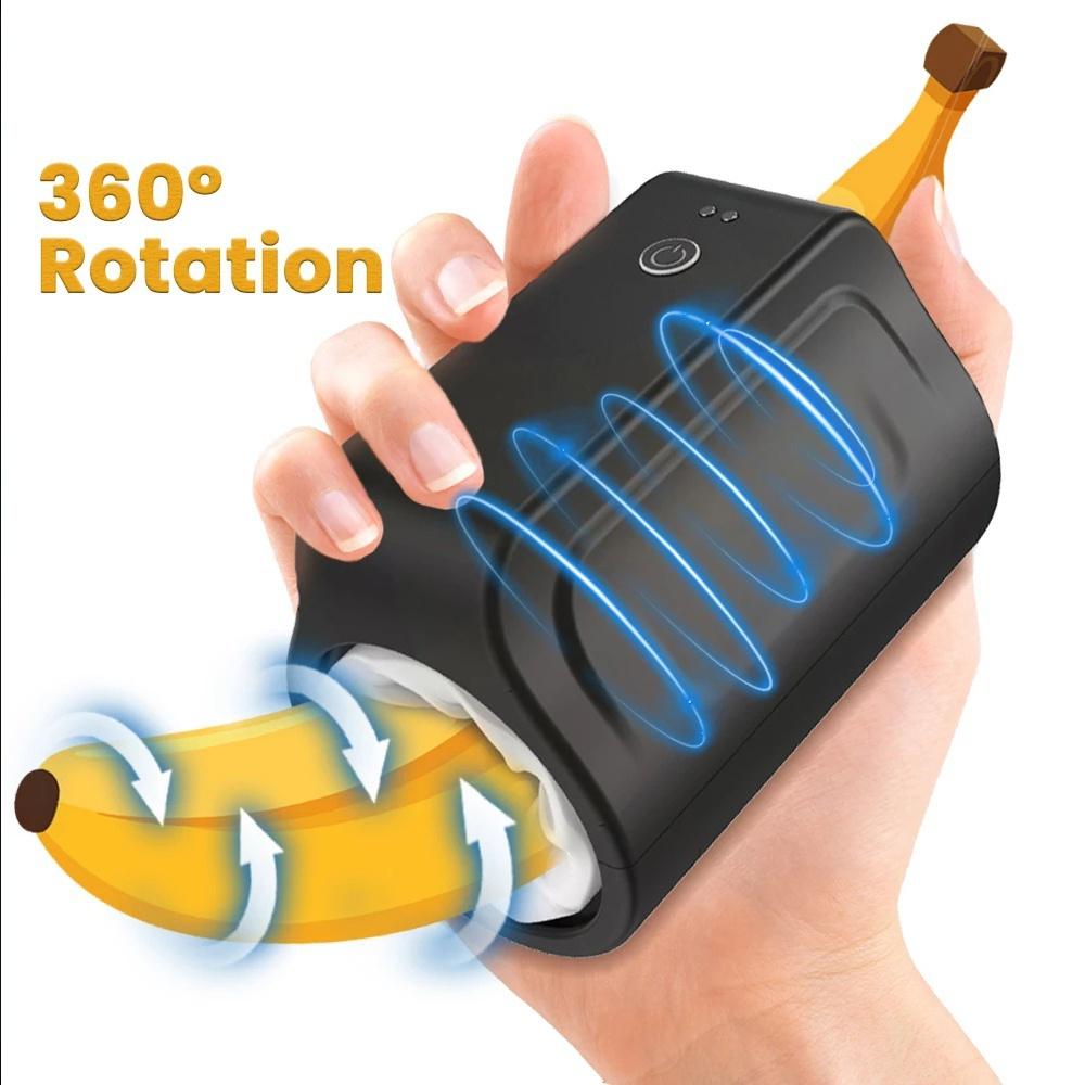 Automatische Rotation Vagina Cup Doppel Kanal Weiche Silikon Realität Vagina Masturbation Maschine Erwachsene Sex Spielzeug für Männer