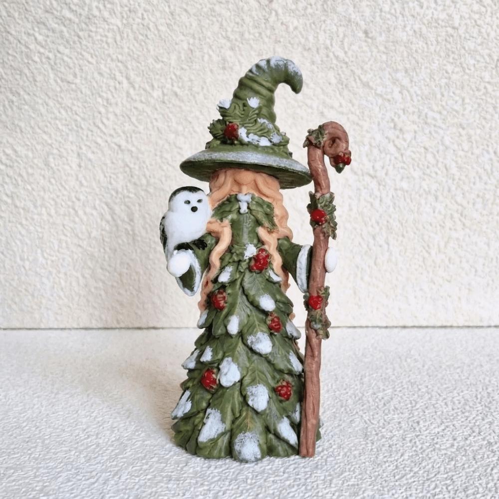 Santa Snowman Decoration Witch Tabletop Ornament Christmas Resin Figurine Fireplace Desktop