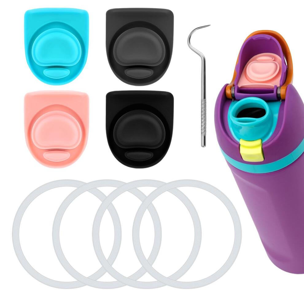 Gosknor 9pcs Water Bottle Replacement Parts Compatible with Owala FreeSip, Water Bottle Seal O Ring & Replacement Stopper for Owala