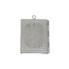 Unique Locket Pendant Jewelry Accessory Modern Book Shaped Pendant with Delicate Carving Pattern for Jewelry Crafting