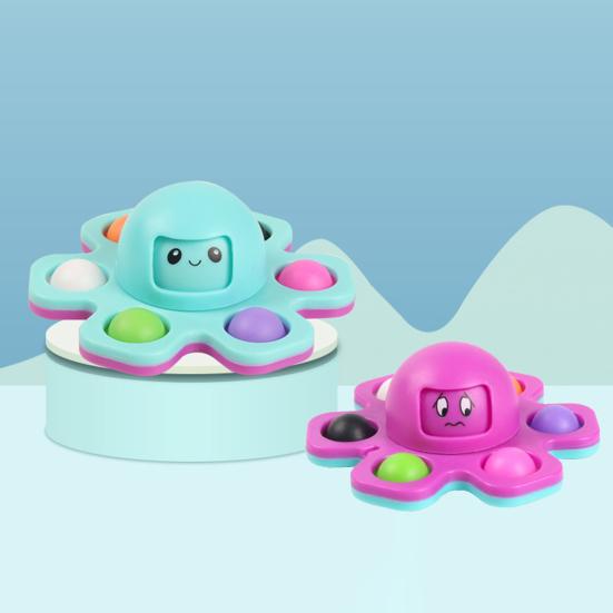 Fidget Spinner Octopus Shape Rotating Stress Relief Gyro Portable Decompression Spinner Concentration Aid
