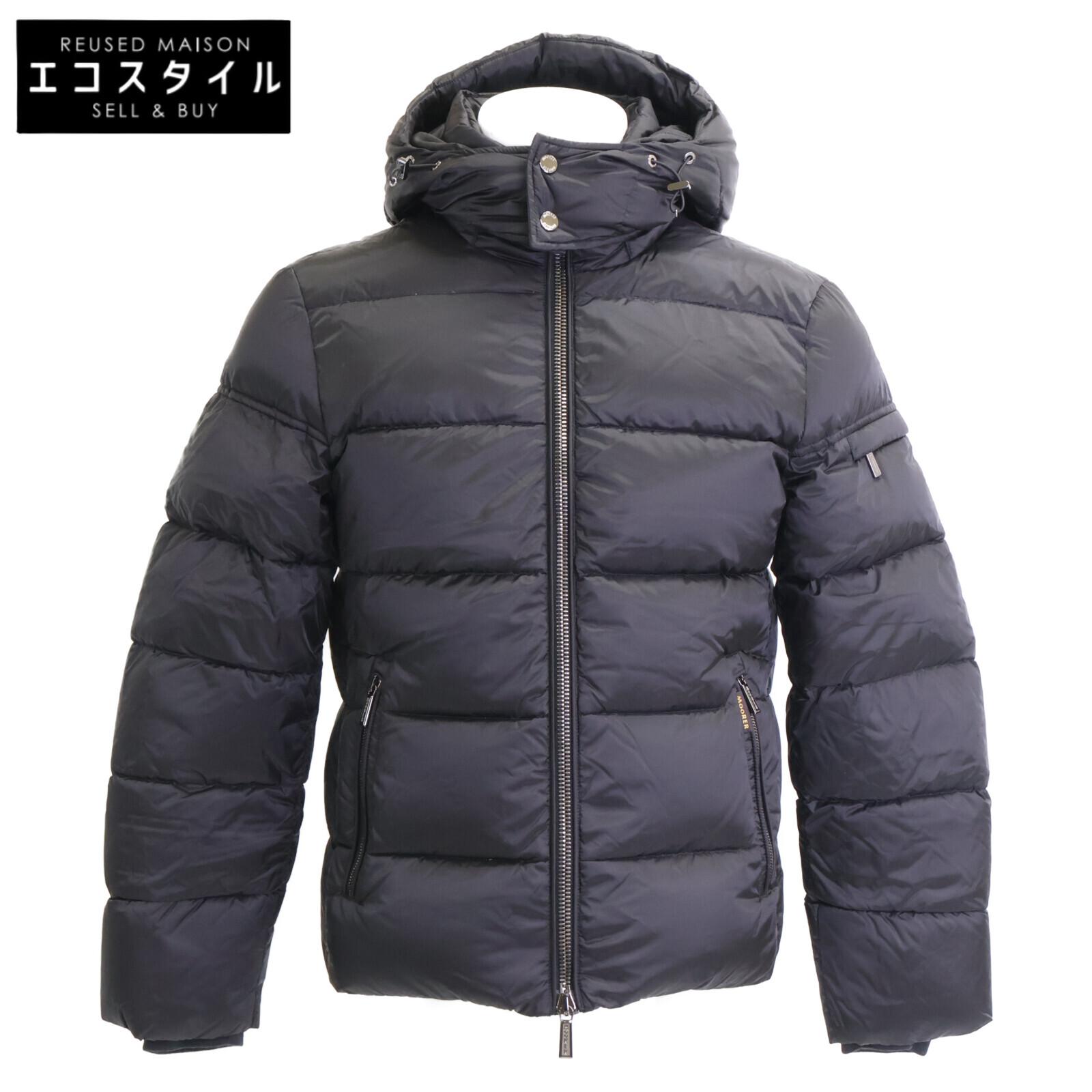 

MOORER [Good Condition] BRETT-SH Hooded Down Jacket Jacket 44 blackUsed