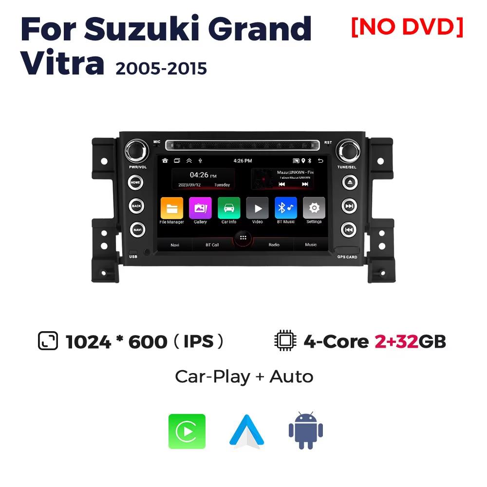 7inch Car Radio For Suzuki Grand Vitara 2005-2012 2013 2015 Multimedia GPS Navigation Stereo Player CarPlay Android Auto WIFI