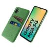 For Samsung Galaxy A06 5G/M06 5G Case Cloth+Hard PC Phone Cover with Dual Card Slots