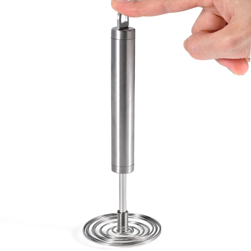 Edelstahl Kugel Feder Schneebesen, Halbautomatischer Eierschläger, Handmixer für Butter, Avocado Kartoffelstampfer, Küchenbackwerkzeug