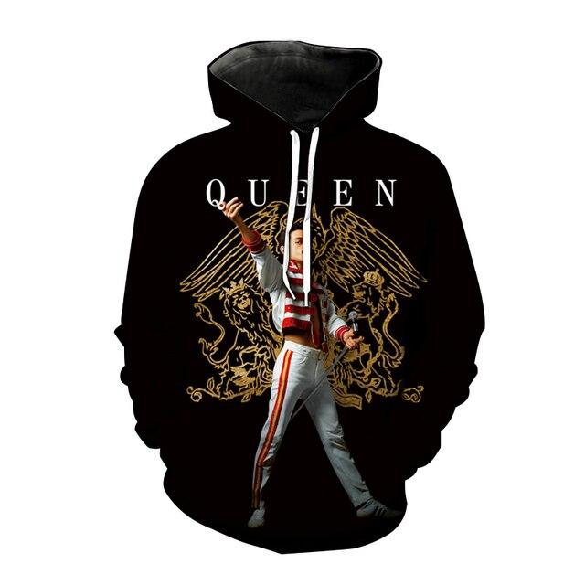 Buy Queen 3d Print Hoodies Rock Band Sweatshirt Men Women Fashion