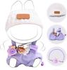 Labubu Compatible with Labubu Plush Toy Outfit 17cm Plush Doll Doll Plush Toy Cute DIY Doll Photo Doll Clothes for Different DIY Clothes, Clothes,