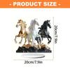 24TE Acrylic Horse Statues Animal Sculptures Collectible Figurines Home Decors