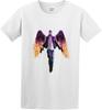 Men's Round Neck T Shirtaints Row: Gat Out of Hell Poster Twin Needle Sleeves and Hem White