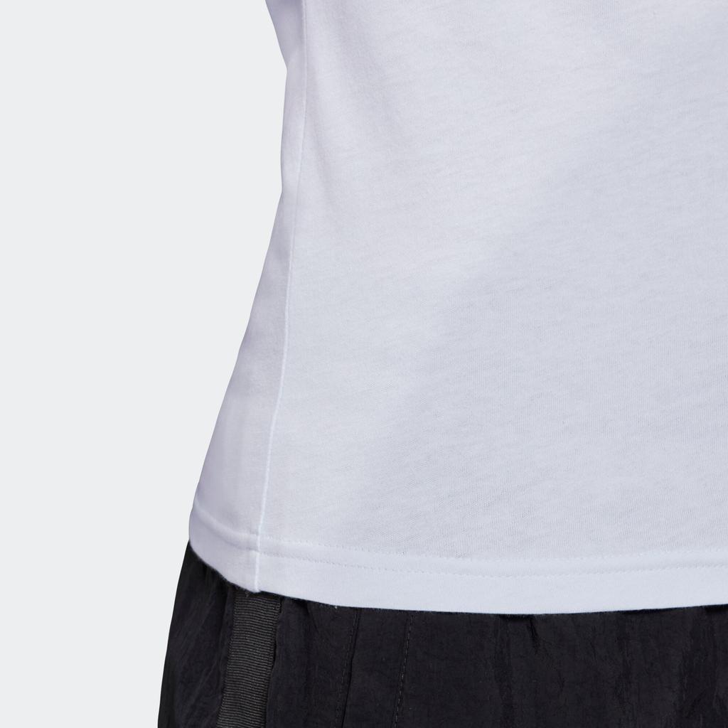 Adidas Essentials 3-Stripes Slim Tee Women Tops Light-Blue GD3036