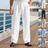 Autumn Loose-Fit Breathable Linen Casual Men's Minimalist Trendy Relaxed Beach Trousers