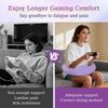 Ergonomic Gaming Pillow, Velvet U-Shaped Lap Cushion with Memory Foam for Long Sessions, Arm Support Reading Pillows for Bed & Sofa
