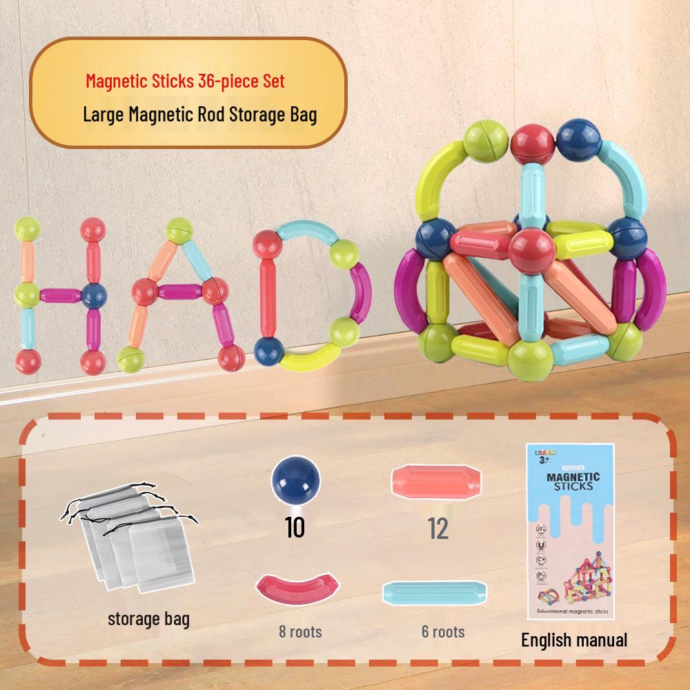Large Magnetic Building Blocks for Children's Play and Relaxation