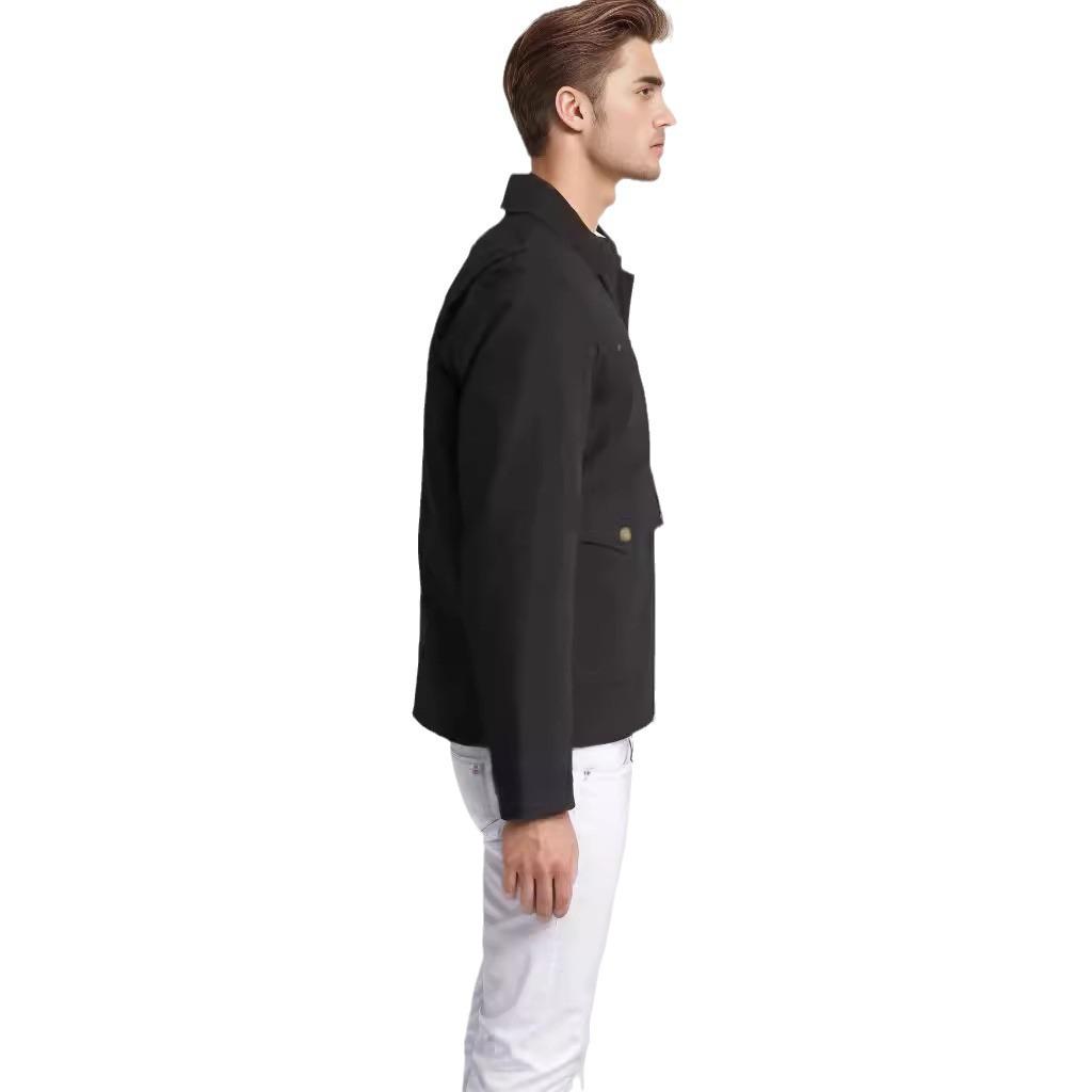 2024 Men's Color-Block Zipper Cardigan Jacket for Spring and Autumn
