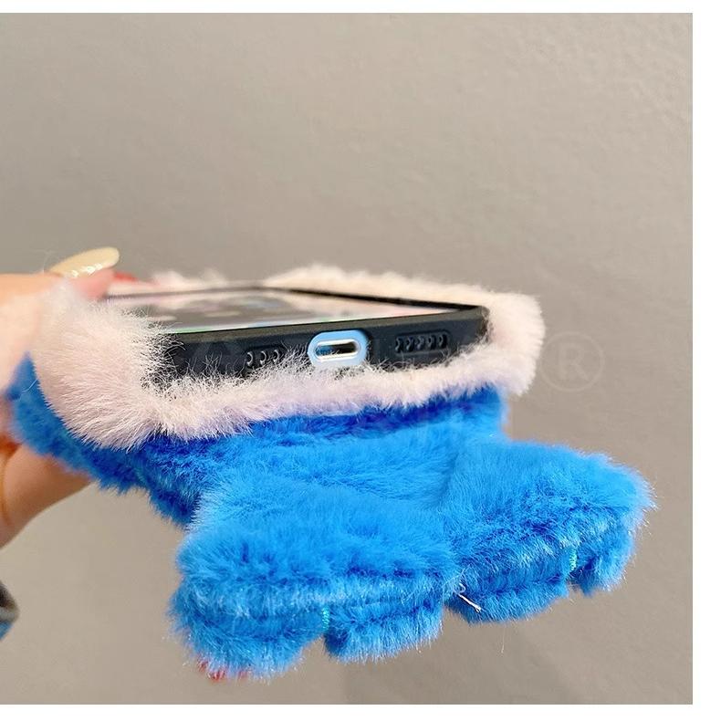 3D Cartoons Mermaid Plush Phone Case for iPhone 11 12 13 14 15 16 17 Pro Max Plus and Xiaomi 17 Pro 15 14 13 Ultra Cute Fluffy Winter Shockproof