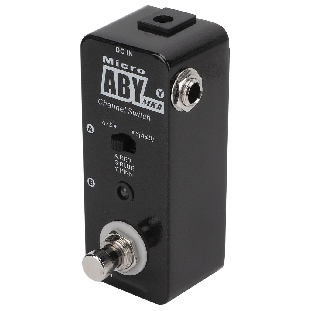 ABY Channel Switch Pedal Metal Selection Channels Pedals Guitar Amplifier Footswitch with True Bypass