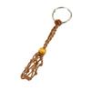 Crystal Stone Holder Hanging-Ornaments Keychain Adjustable Bag Charm Decors Cord Empty Stone Holder Keychain