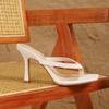 2025 European & American Style High-Heeled Flip-Flops for Outdoor Summer Wear