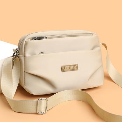 Lightweight Water-repellent Nylon Crossbody Small Square Bag Women's Shoulder Mobile Phone Bag