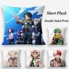 M-My Hero Academias Pillow Case Plush Fabric Soft Double Sided Print Sofa Cushion Cover Throw Pillow Covers