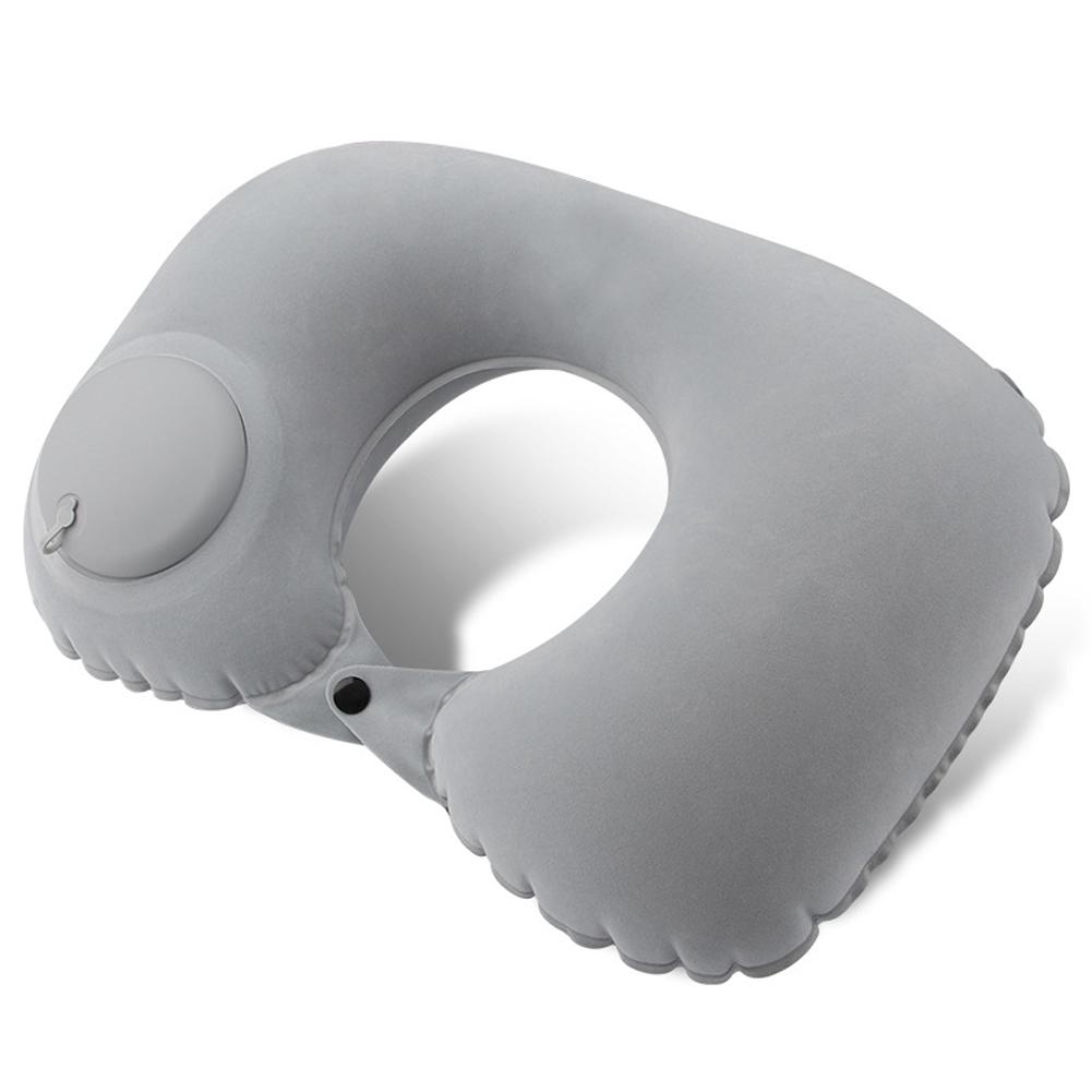 Travel Pillows Airplanes Press Type Inflatable Super Light Portable Neck Pillow U-Shape Inflatable Cervical Vertebr Pillow