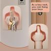 1/2/3Pcs Decorative Wall Hooks Strong Load-bearing Adjustable Smooth Edge Funny Middle Finger Hooks Key Holders