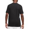 Nike Round Neck Letter Print Short Sleeve T-Shirt Men Tops Black FB9820-010