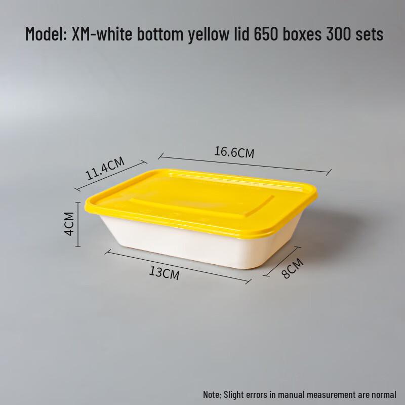 Disposable Rectangular Plastic Takeout Containers with Lids