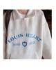 2025 Autumn Embroidered Oversize Waffle Polo Sweatshirt for Women & Couples