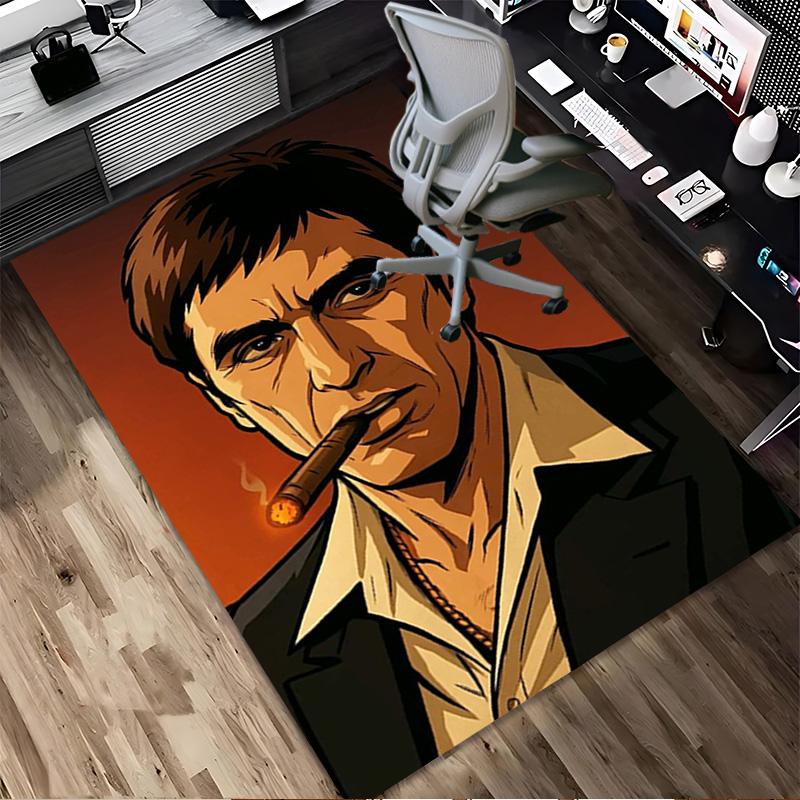 Scarface Legend Living Room Non-Slip Area Rug Soft Carpet for Bedroom Game Playroom Sofa Office Home Decor Doormat Christmas Gift C9211117