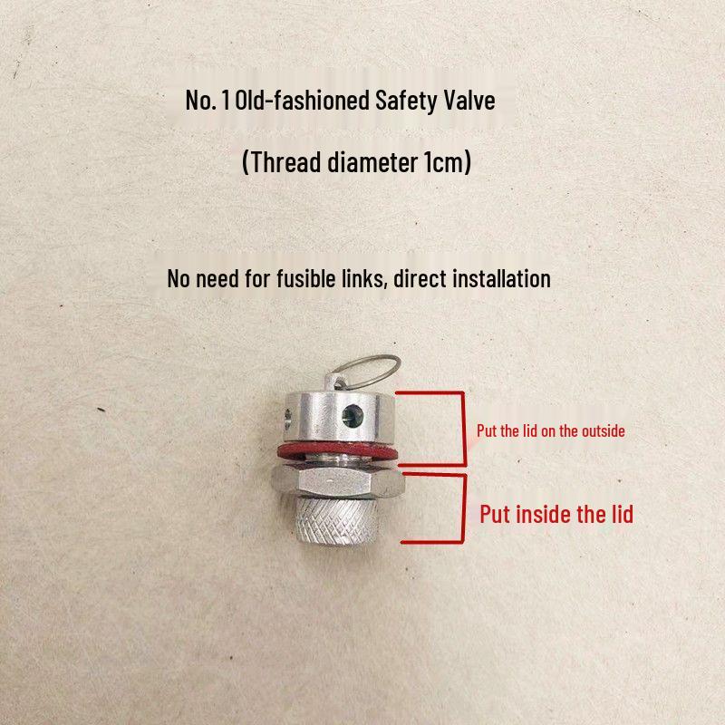 Universal Pressure Cooker Safety Valve Set: Includes Pressure Relief, Exhaust, Limiting, and Float Check Valves