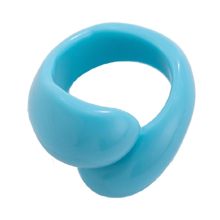 Fashion Statement Ring Irregular Geometric Colorful Double Droplet Ring Trendy Women's Accessories for Daily Wear