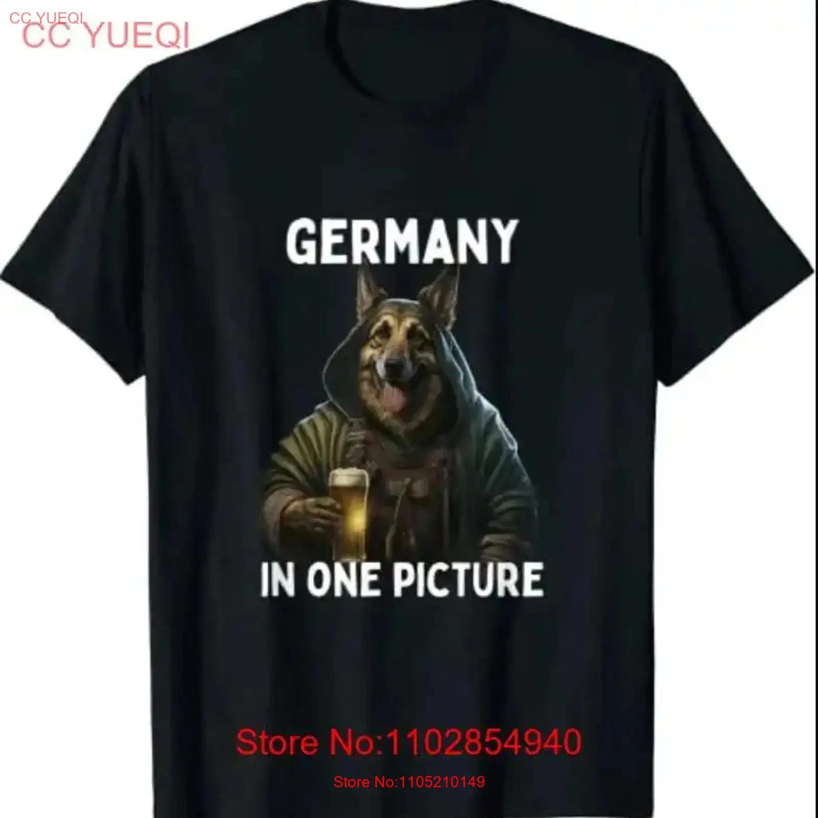 

Germany In One Picture Funny German Shepherd Drinking Beer T Shirt Size S 5XL Vintage Washed Stretched Comfortable Unisex Soft S разноцветный