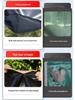 Black PVC Waterproof Anti-Aging Sunshade Tarpaulin - Outdoor Heat Insulation, Rainproof, Sunscreen Oilcloth.