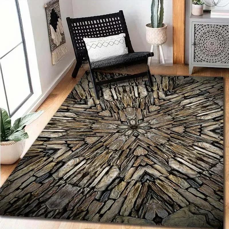 Miękki Puszysty Antypoślizgowy Zmywalny Dywan do Salonu, Boku Sofy, Sypialni - Odporny na Wycieranie Nowoczesna Mata Podłogowa Wewnętrzna Dywanik Dekoracja Domu