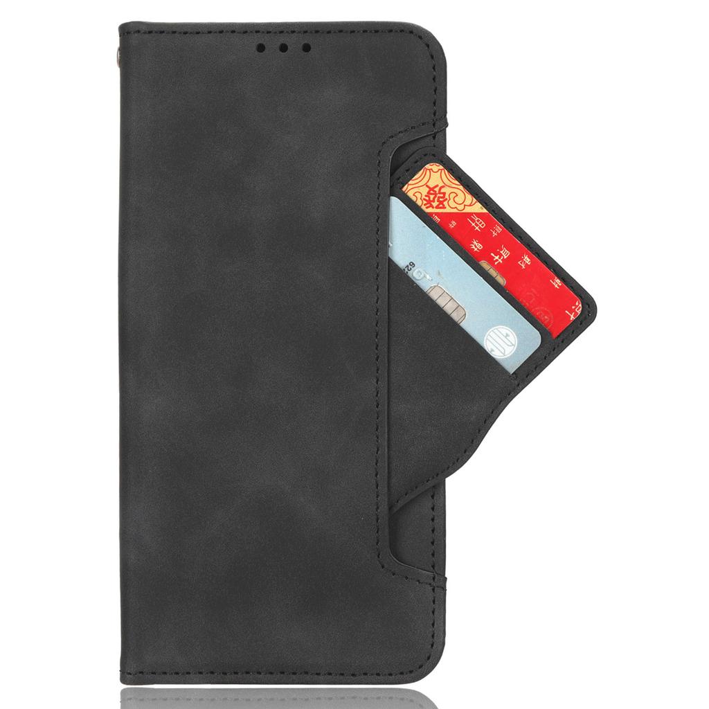 For TCL 501 Leather Case with Multiple Card Slots Folio Flip Wallet Phone Cover