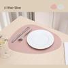 High-End Double-Sided Waterproof PU Leather Placemat - Oil-Proof, Heat-Insulated, Light Luxury Water Drop Design.