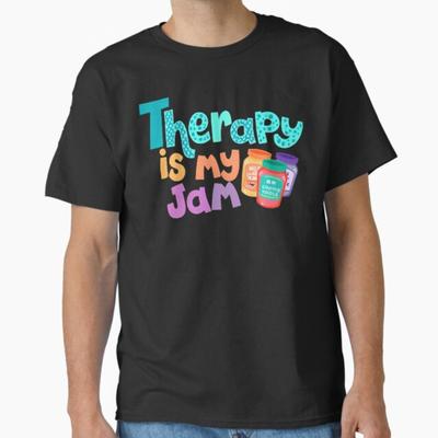 Therapist Therapy Is My Jam Mental Health Counselor Gift T-Shirt Unisex T-Shirt