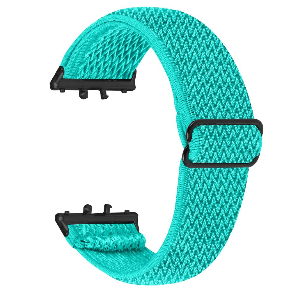 For Honor Watch X5 Watch Band Wave Pattern Nylon Woven Strap with Black Connector