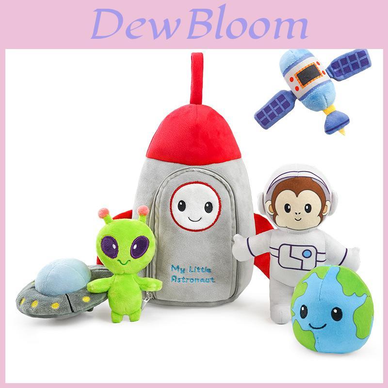 Space Monkey Plush Set With Interactive Toy For Family Role Play And Cuddle