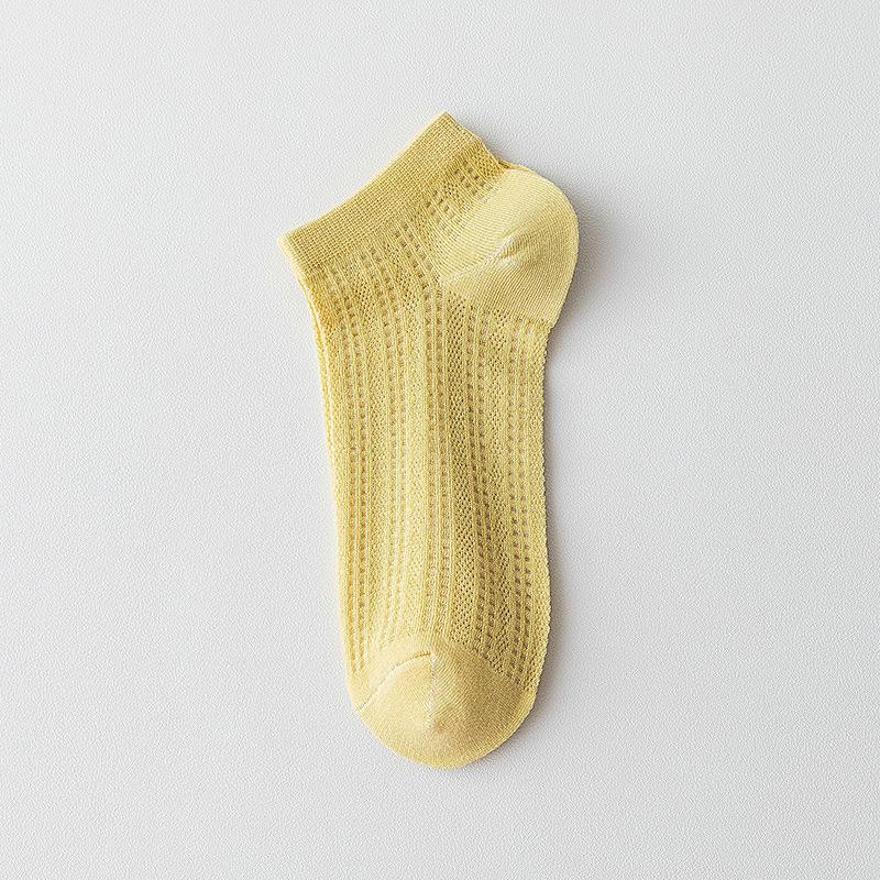 

Spring and summer lightweight pure cotton children s mesh net breathable socks 1 pair жовтий