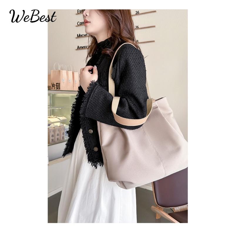 

Large Capacity Nylon Shoulder Tote Bag чёрный