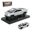 1/32 Scale Cybertruck Pickup Off-Road Diecast Car Model Toy,Pull Back Vehicle with Sound and Light for Kids Toddler Gift Collection