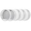 5Pcs C Mount Lens Rear Cap Portable Metal Protective Cover Camera Accessory Parts Silver