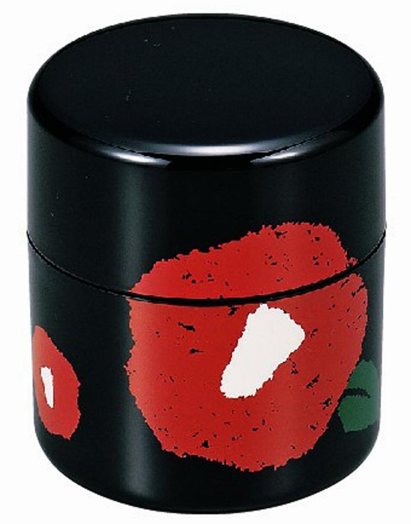 HAKOYA Black Camellia Tea Caddy 56784