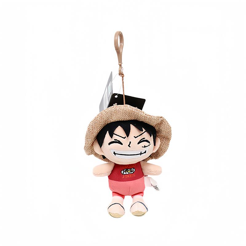 Plush Keychain Doll 12cm Luffy Tony Chopper Soft Stuffed Toy Backpack Ornaments Kawaii Plush Doll Pendant Best Gift
