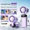 2026 Multi-Functional Foldable Handheld & Neck Ice-Pack Fan with Digital Display