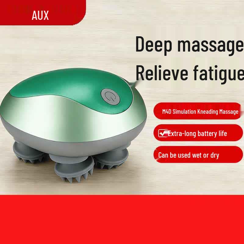 AUX Rechargeable Waterproof Scalp Head Massager CN plug (adapter included)