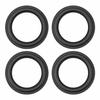 Rubber Edge, Outer Diameter 110mm, Black, Rubber Surround Ring Replacement for Speaker Repair DIY, Pack of 4